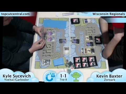 Wisconsin Regionals 2014 Top 8 Kyle Sucevich (Darkrai x Yveltal x Garbodor) vs Kevin Baxter Zoroark