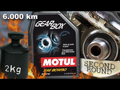 Motul Gearbox 80W90 MoS2 used 6.000km Tester + 2kg friction tester