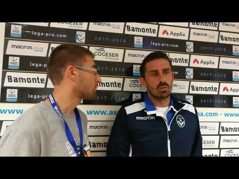 ALEX PINARDI centrocampista GIANA ERMINIO dopo il pareggio casalingo contro la Carrarese