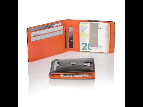 Kronenschein Premium Geldbörse mit Geldklammer & Münzfach Slim Wallet mit RFID und NFC Schutz