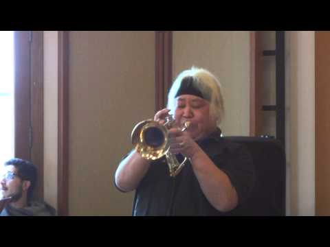 Eric Miyashiro rehearsing Knee Deep in Rio - Speakin´ Jazz Big Band