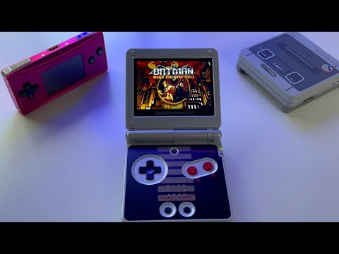 Batman: Rise of Sin Tzu - review | Gameboy Advance SP (IPS v2 display) gameplay