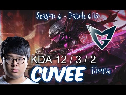 SSG CuVee FIORA Top vs RUMBLE - Patch 6.13 KR Ranked | League of Legends