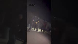 Download lagu Palestinians scramble to flee Israeli shelling on tents in Gaza City mp3