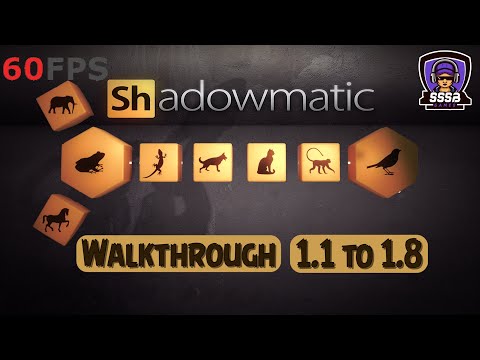 Shadowmatic: Level 1.1 To 1.8 , iOS/Android Walkthrough By (Triada Studio Games)