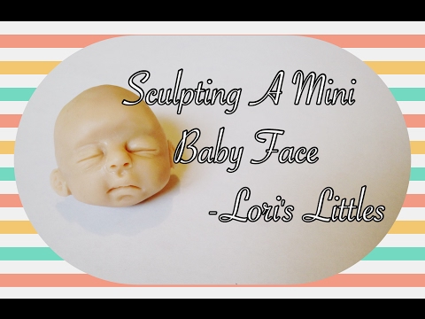 Me Sculpting A Mini Baby Face In Clay