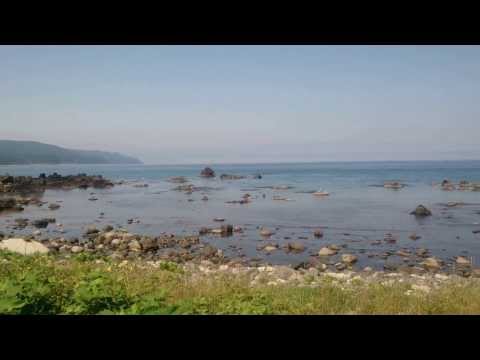 Observando el Mar de Japón desde el distrito Inaho de Okushiri Town (Okushiri Town)