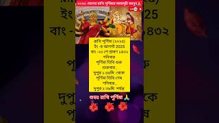 ২০২৫ - সালের রাখি পূর্ণিমার সময়সূচি জানুন 🙏🌺#durgapuja #trending #Rakhi Purnima#Rakhi Bandhan