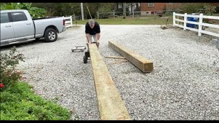 How Two Old Guys Lift and Move Heavy Lumber.
