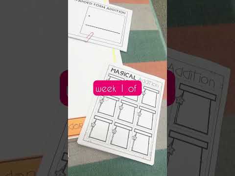 Starting week 1 of addition with regrouping.