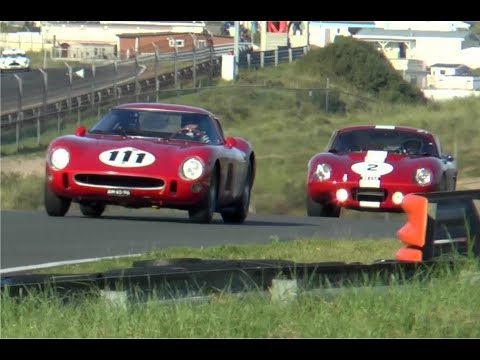 Ferrari 250 GTO '64 vs Corvette, 4 AC Cobra's, Shelby Cobra Daytona Coupe's at Zandvoort!