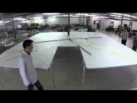 LightSail 1 boom deployment test, June 24, 2014
