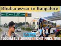 Bhubaneswar To Bangalore By Bus Journey Hindi Vlog I Travel 1500Km By Bus Only On 2000 Rupees