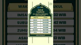 Jadwal Salat dan Imsakiyah DKI Jakarta dan Sekitarnya, Selasa 21 Maret 2023