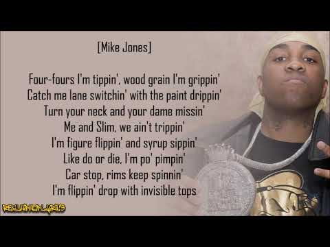Mike Jones - Still Tippin' ft. Paul Wall & Slim Thug (Lyrics)