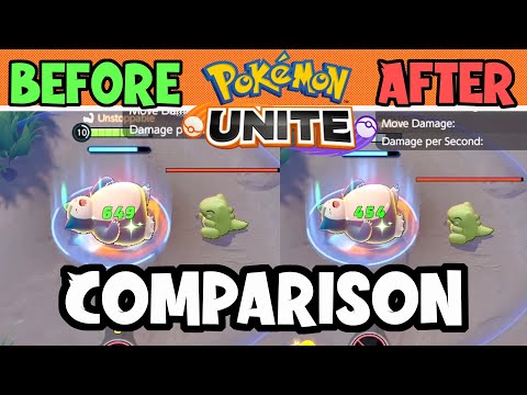 Pokémon Unite UPDATE! | BEFORE & AFTER PATCH AUGUST 18 | Side By Side Comparison