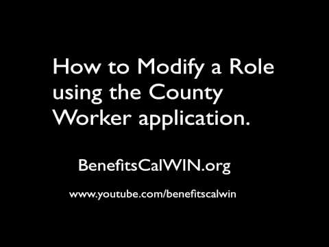 County Worker Add And Modify A Role