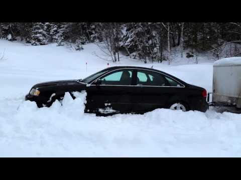 Audi A6 V8 Snow Quattro In Action
