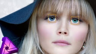 어피니티포토 눈 색상 바꾸기