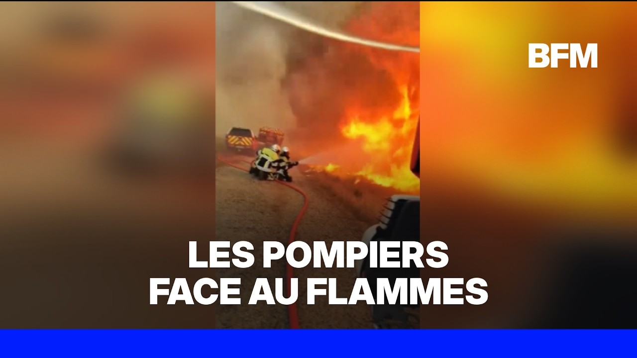 Grâce à ses lunettes, ce pompier a filmé la lutte contre l'immense incendie qui touche la Gironde