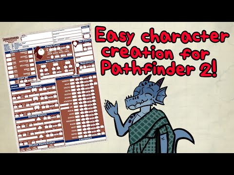 How to create characters easily in Pathfinder 2e!