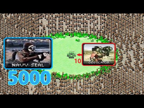 10 Desolators vs 5000 Seals - Red Alert 2