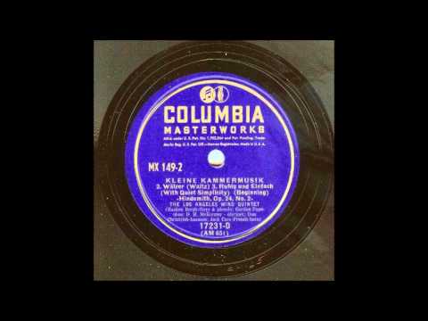 Hindemith: Kleine Kammermusik (LA Wind Quintet, 1939)