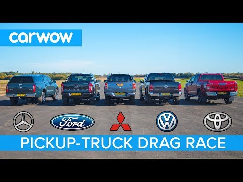 Mercedes X-Class vs VW Amarok vs Hilux vs Ranger vs L200  - DRAG RACE, ROLLING RACE & BRAKE TEST