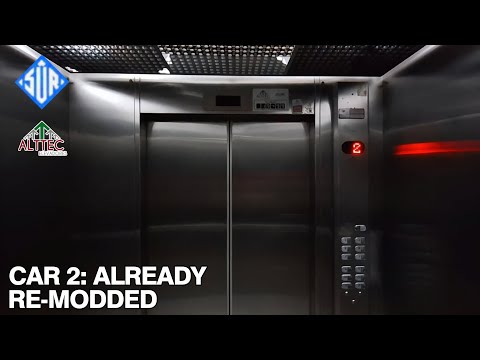 SÛR Ômicron (mod. Alttec) Traction Elevators (Ctr. Wing, Car 2) - City Conv. Hall - GO, BR