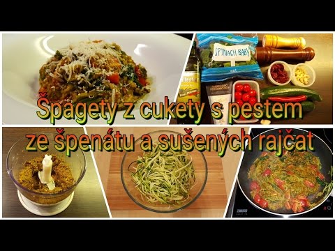 , title : 'Špagety z cukety s pestem ze špenatu a sušených rajčat -  Zdravé a jednoduché vařeni!'