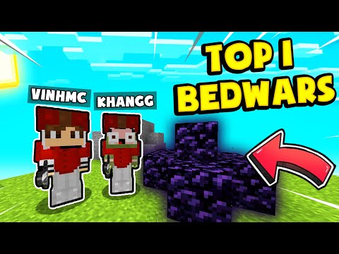 KHANG AND VINHMC COMBINED PVP BEDWARS FOR THE FIRST TIME TO WIN TOP 1 EXCELLENT MINECRAFT SERVER!!