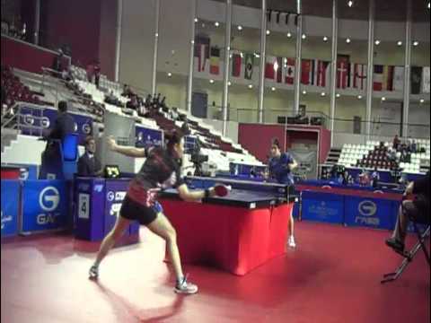 Qatar Open 2013 Amelie Solja vs. Jiang Huajun Last 32 Set 1,2