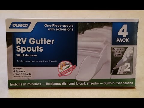 Camco RV Gutter Spout Extensions - Installation and Review