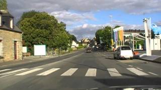 preview picture of video 'Driving Along Rue du Maréchal Foch & Rue du Général Pastol, Guingamp, Brittany, France'