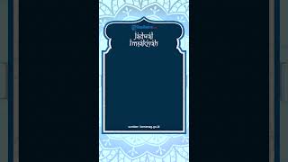 Jadwal Imsakiyah Provinsi Banten dan Sekitarnya Sabtu, 15 April 2023