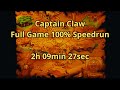 [WR] Captain Claw - Full Game 100% Speedrun [2h09min27sec]