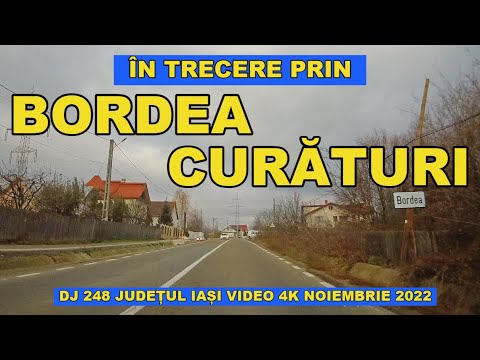 Drumul BORDEA si CURATURI judetul IASI video 4K noie 2022