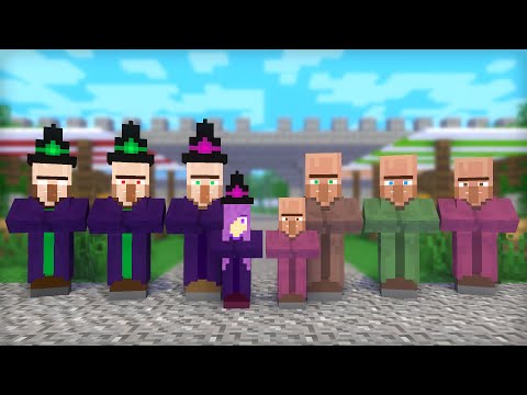 Witch & Villager Life: Full Animation I - Minecraft Animation