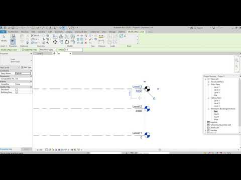 How to create levels in Revit 2020 - For Beginners - English