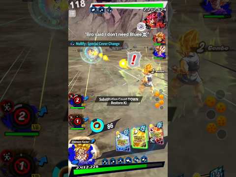 "New F2P SSJ Goku One Shot LF Tag Goku & Hit With 2 Blast Arts🤯💥" (Dragon Ball Legends) #dbl #shorts