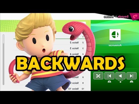 Lucas Voices BACKWARDS - Super Smash Bros Ultimate