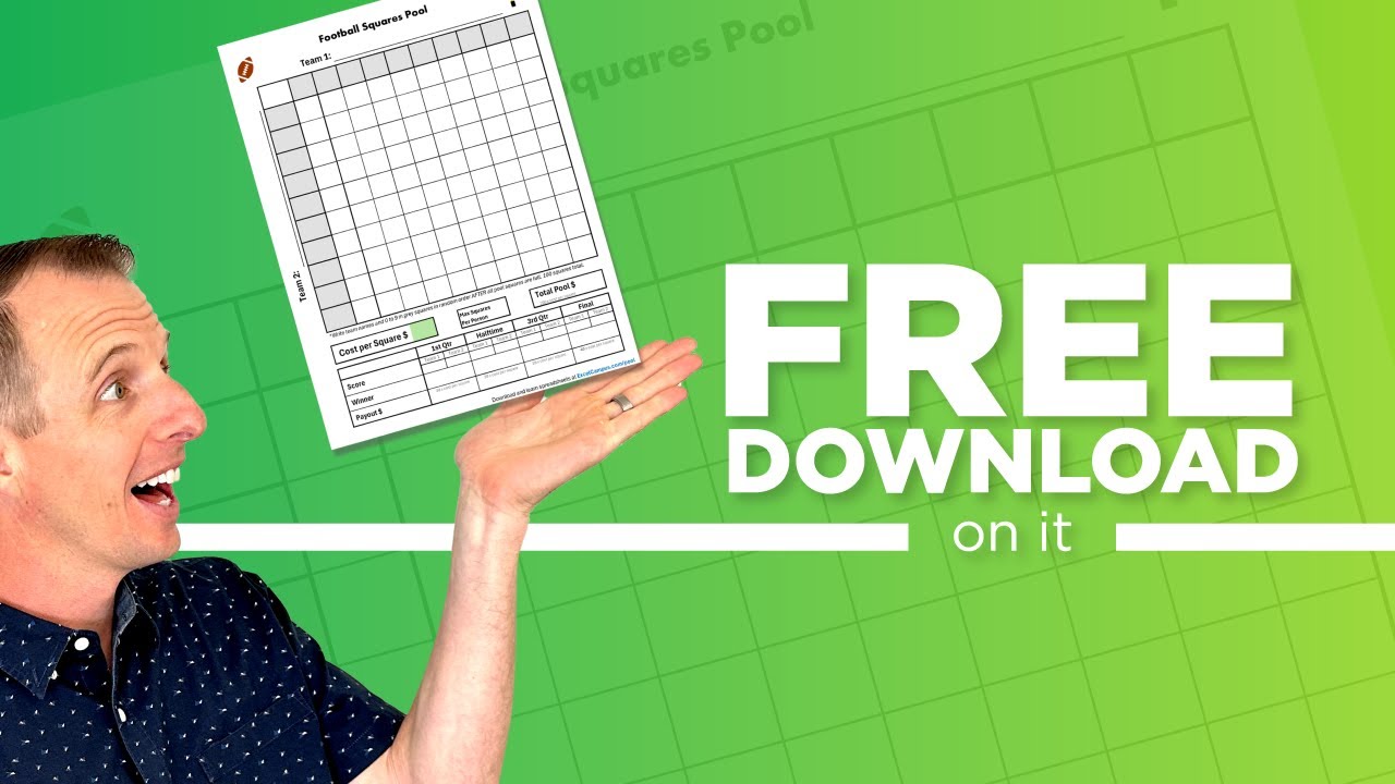 Crush Your Super Bowl Bets with Excel: Football Squares Pool with Excel Google Sheets