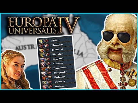 5 Personal Unions By 1452?! Easy World Conquest EU4 Austria Guide