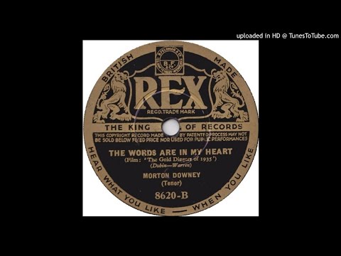 The Words Are In My Heart - Morton Downey