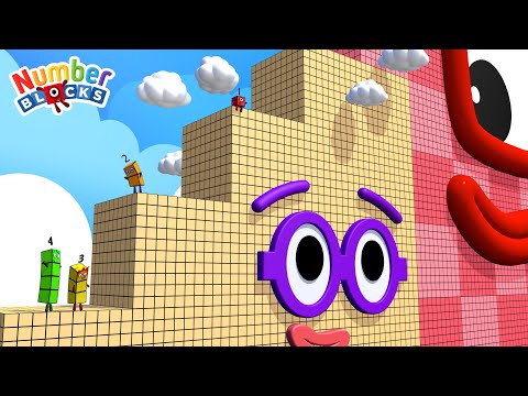 Numberblocks Step Squad NEW 4 to 120000 BIGGEST - The Amazing Step Squad Numberblocks HUGE