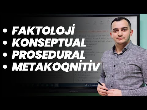 Biliyin növləri | Kurikulum dersleri | Zülfüqar Mayılov