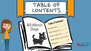 Informational Writing for Kids- Episode 7: Making a Table of Contents
