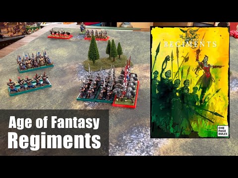 Age of Fantasy Regiments Rank and Flank Miniatures Game from One Page Rules