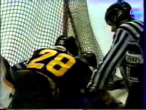Sabres vs. Bruins Brawl. Andy Moog vs. Wayne Presley