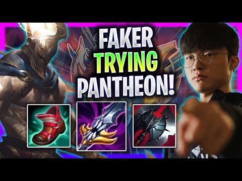 FAKER TRYING PANTHEON TOPLANE IN SOLOQ! - T1 Faker Plays Pantheon Top vs Akali! | Season 2024